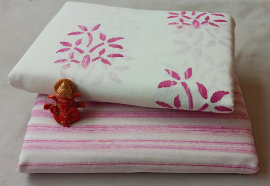 Pure cotton top and bottom set (2.5 mtr top, 2.5 mtr bottom)