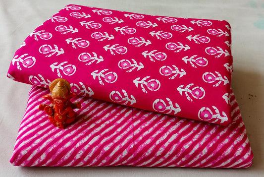 Pure cotton top and bottom set (2.5 mtr top, 2.5 mtr bottom)