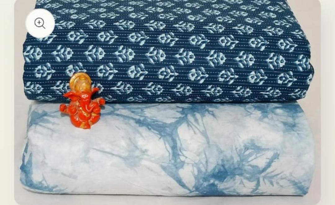 Pure cotton top and bottom set (2.5 mtr top, 2.5 mtr bottom)