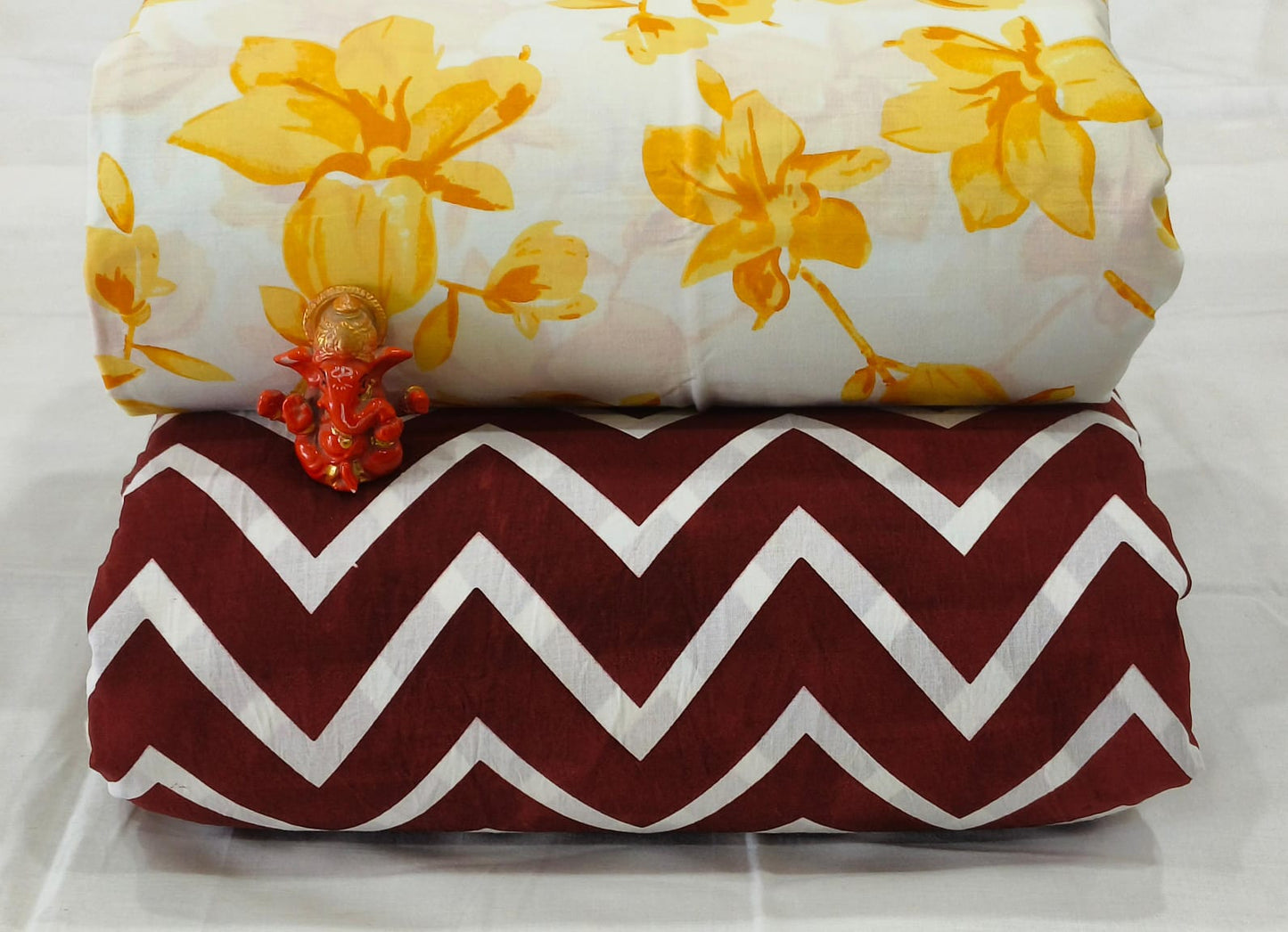 Pure cotton top and bottom set (2.5 mtr top, 2.5 mtr bottom)