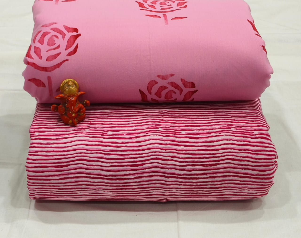 Pure cotton top and bottom set (2.5 mtr top, 2.5 mtr bottom)