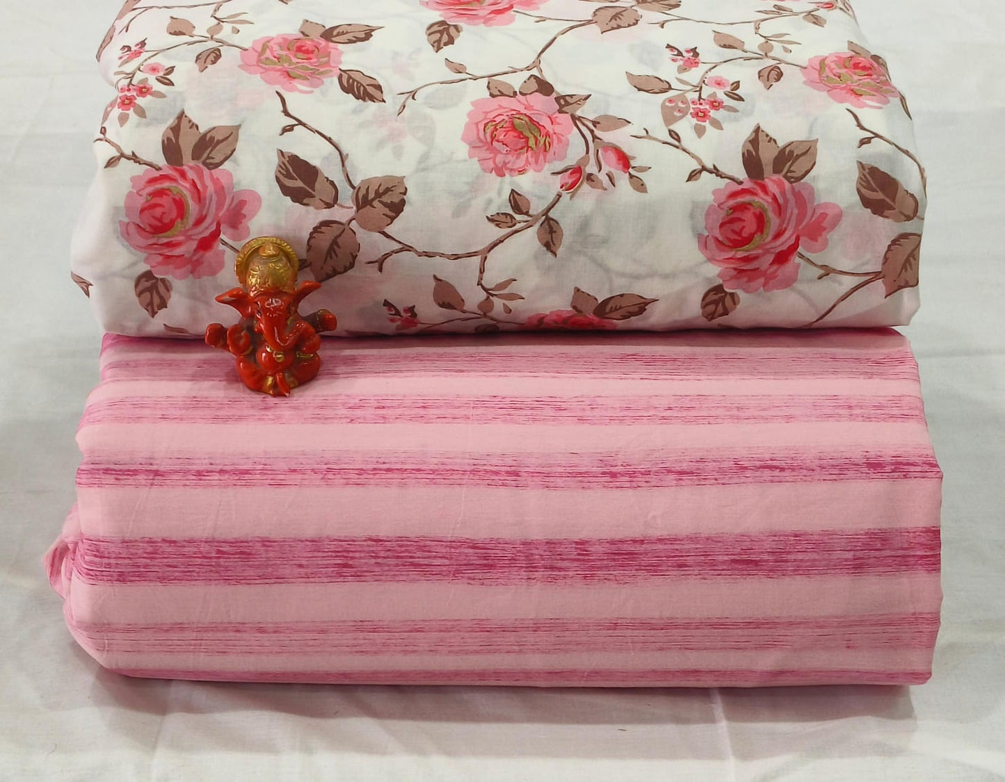 Pure cotton top and bottom set (2.5 mtr top, 2.5 mtr bottom)