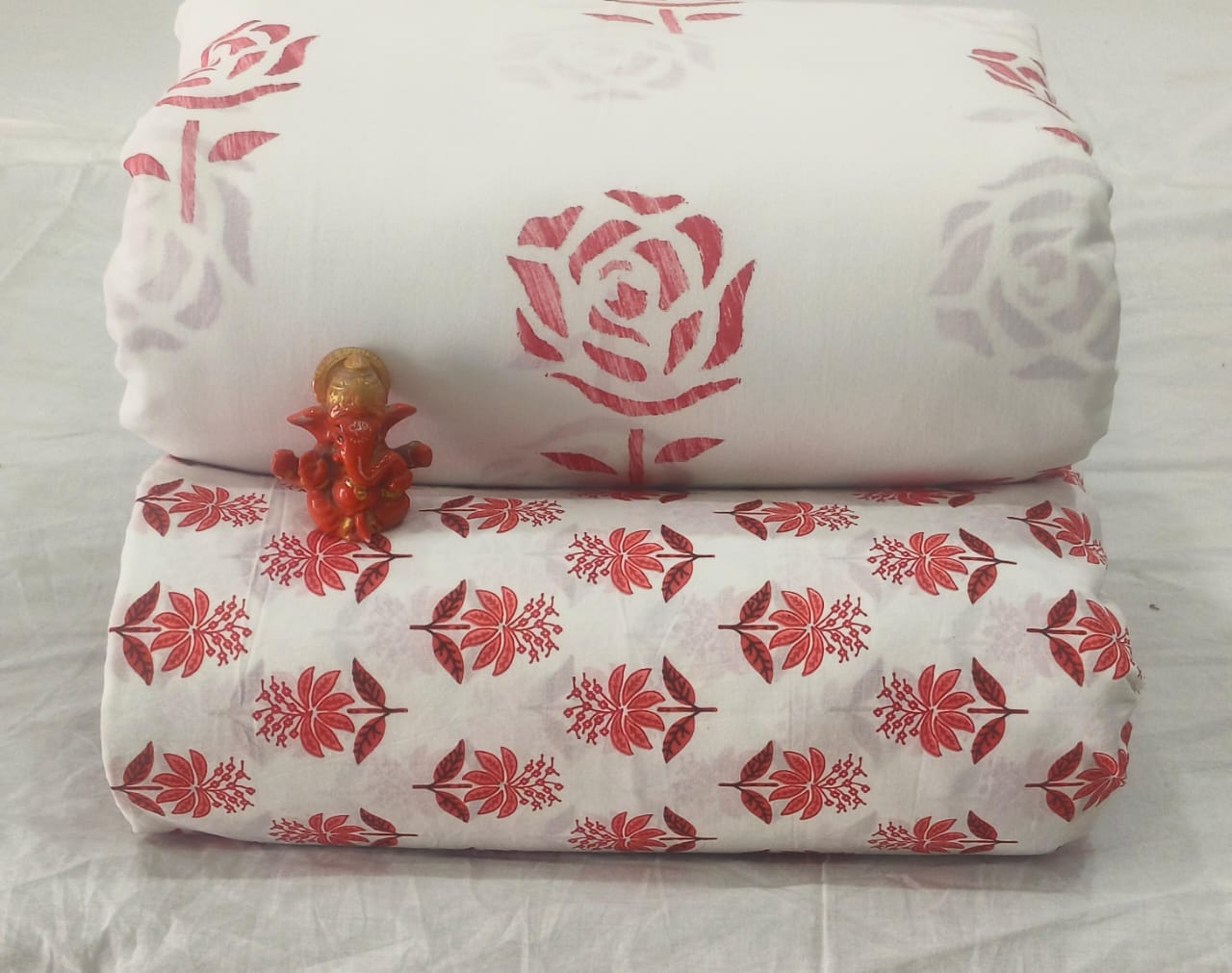 Pure cotton top and bottom set (2.5 mtr top, 2.5 mtr bottom)