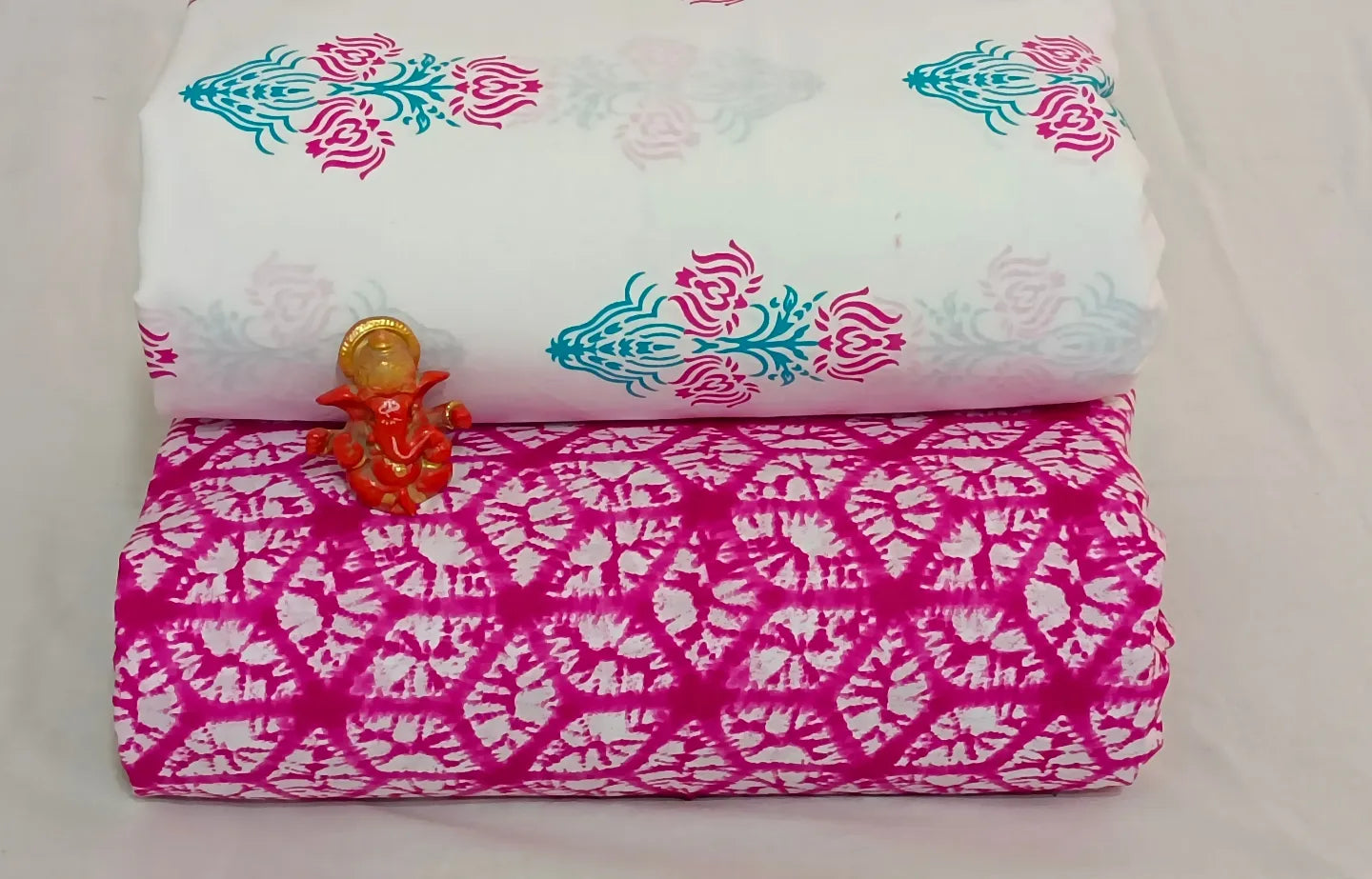 Pure cotton top and bottom set (2.5 mtr top, 2.5 mtr bottom)