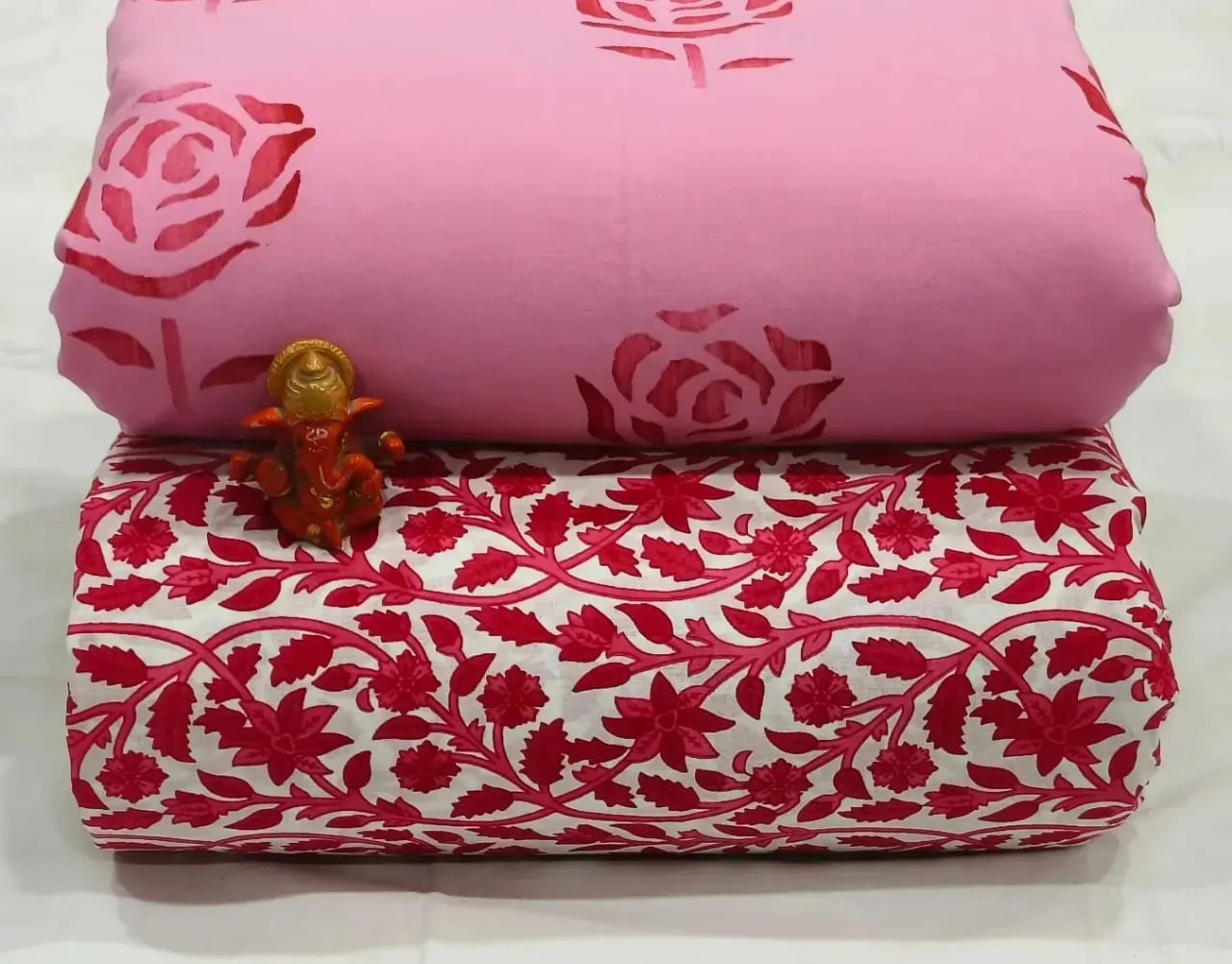 Pure cotton top and bottom set (2.5 mtr top, 2.5 mtr bottom)