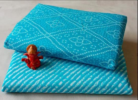 Pure cotton top and bottom set (2.5 mtr top, 2.5 mtr bottom)