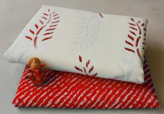 Pure cotton top and bottom set (2.5 mtr top, 2.5 mtr bottom)