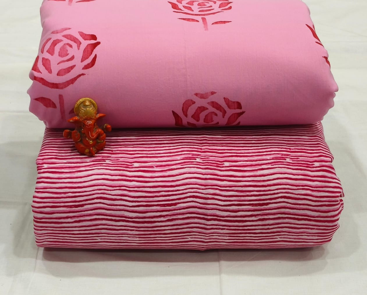 Pure cotton top and bottom set (2.5 mtr top, 2.5 mtr bottom)