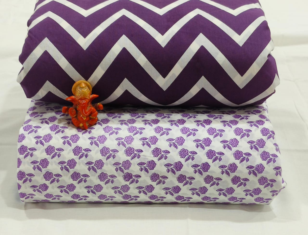 Pure cotton top and bottom set (2.5 mtr top, 2.5 mtr bottom)