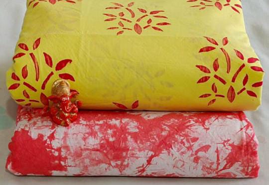 Pure cotton top and bottom set (2.5 mtr top, 2.5 mtr bottom)