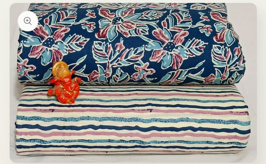 Pure cotton top and bottom set (2.5 mtr top, 2.5 mtr bottom)