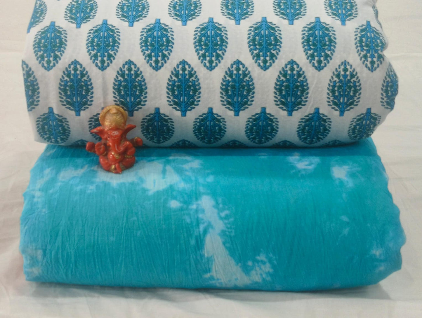 Pure cotton top and bottom set (2.5 mtr top, 2.5 mtr bottom)