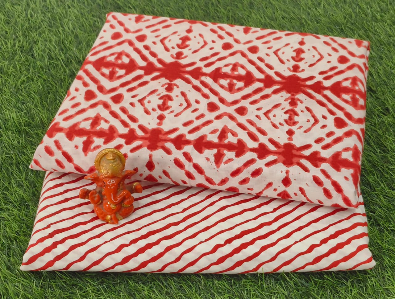 Pure cotton top and bottom set (2.5 mtr top, 2.5 mtr bottom)