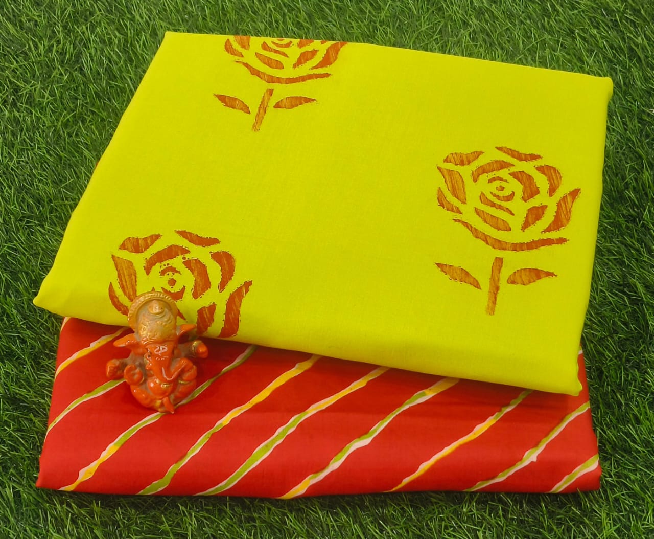 Pure cotton top and bottom set (2.5 mtr top, 2.5 mtr bottom)