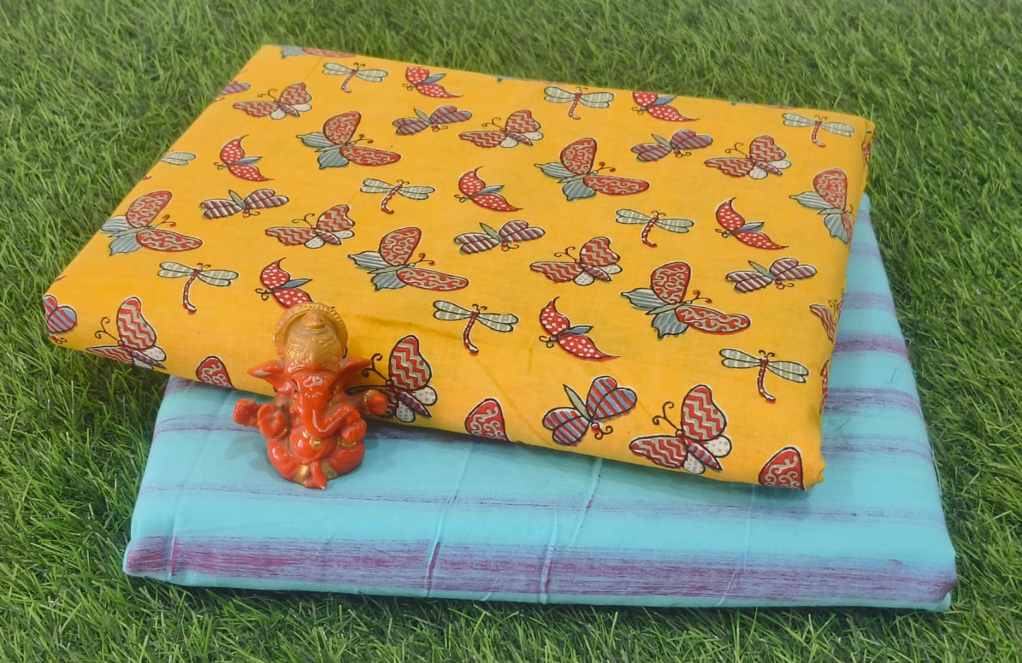 Pure cotton top and bottom set (2.5 mtr top, 2.5 mtr bottom)