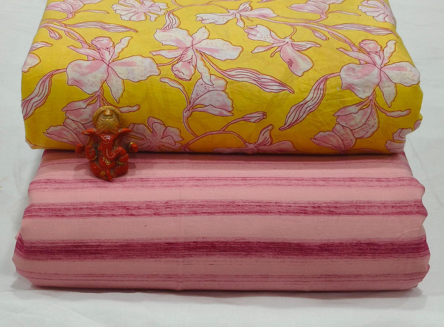 Pure cotton top and bottom set (2.5 mtr top, 2.5 mtr bottom)