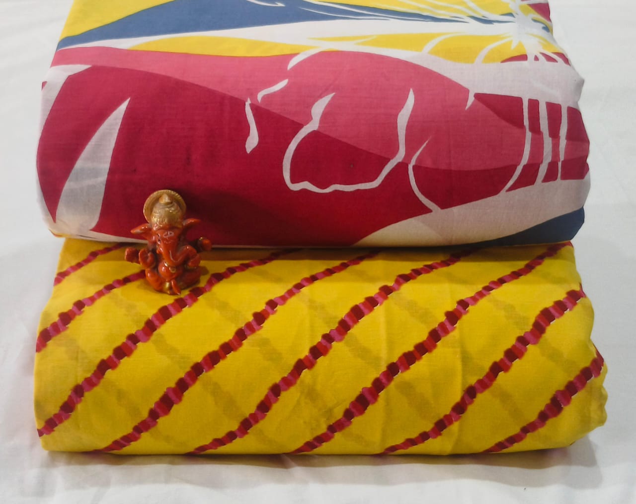 Pure cotton top and bottom set (2.5 mtr top, 2.5 mtr bottom)