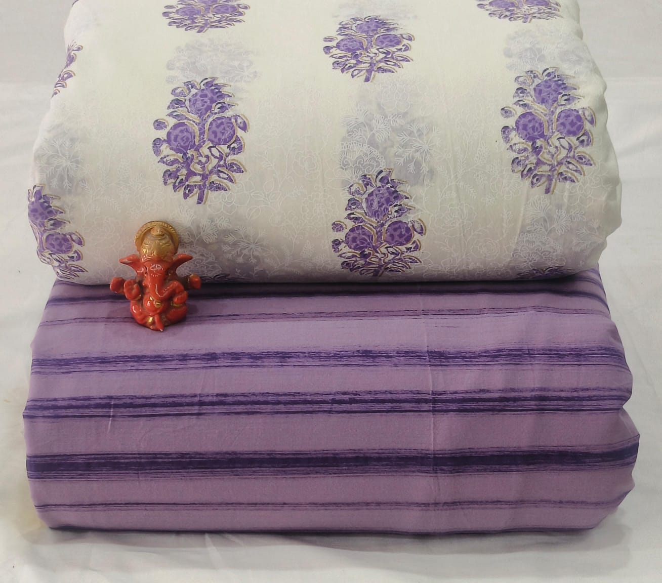 Pure cotton top and bottom set (2.5 mtr top, 2.5 mtr bottom)