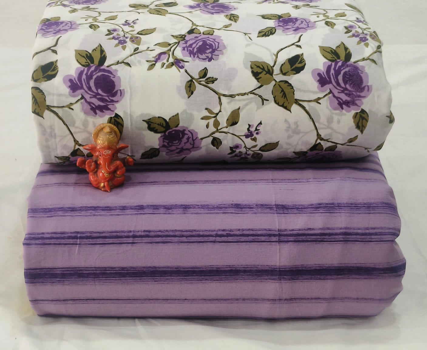Pure cotton top and bottom set (2.5 mtr top, 2.5 mtr bottom)
