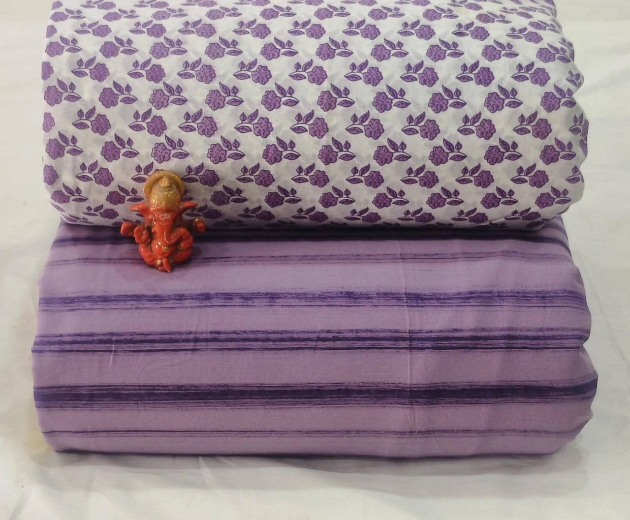 Pure cotton top and bottom set (2.5 mtr top, 2.5 mtr bottom)