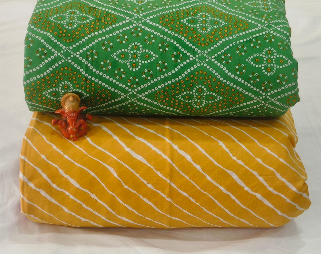 Pure cotton top and bottom set (2.5 mtr top, 2.5 mtr bottom)