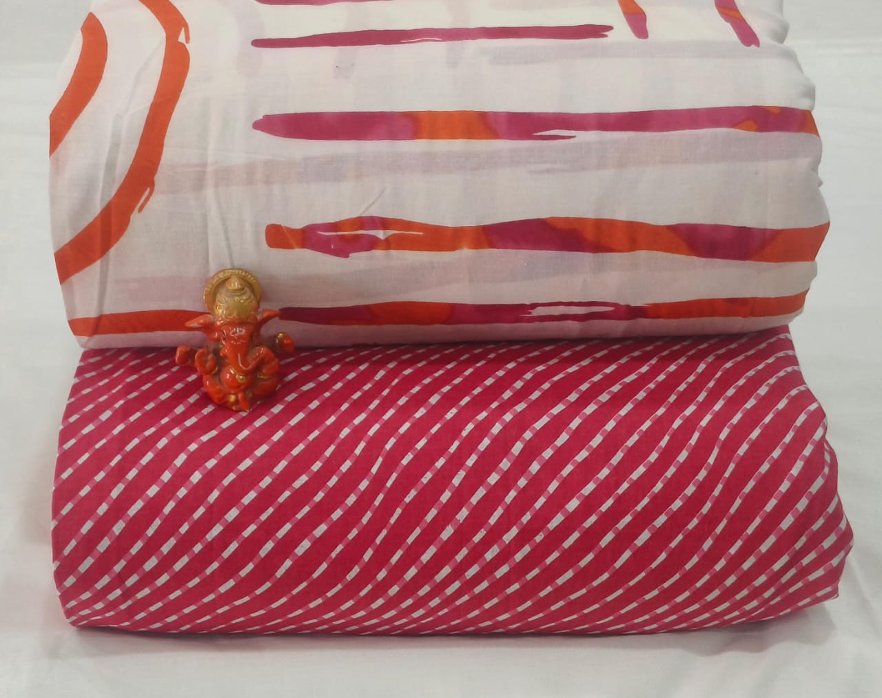 Pure cotton top and bottom set (2.5 mtr top, 2.5 mtr bottom)