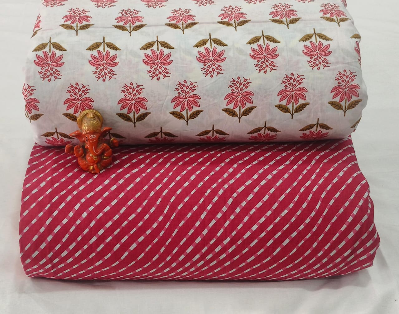 Pure cotton top and bottom set (2.5 mtr top, 2.5 mtr bottom)