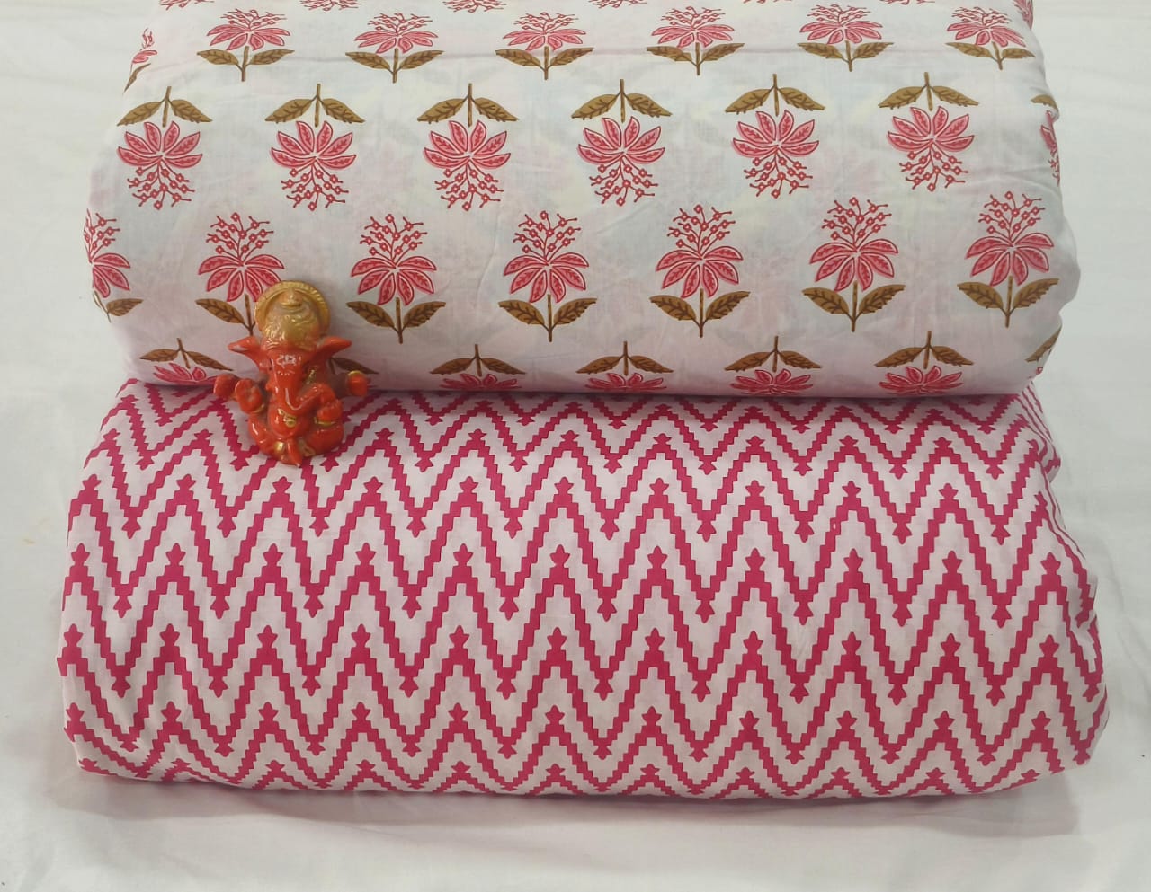 Pure cotton top and bottom set (2.5 mtr top, 2.5 mtr bottom)