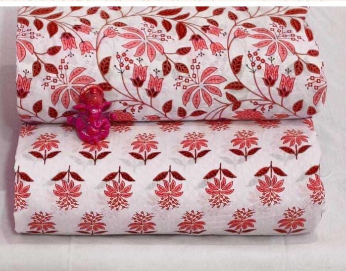 Pure cotton top and bottom set (2.5 mtr top, 2.5 mtr bottom)