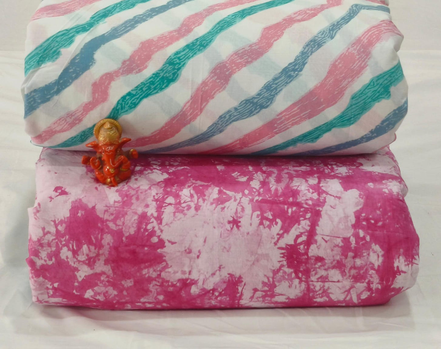 Pure cotton top and bottom set (2.5 mtr top, 2.5 mtr bottom)