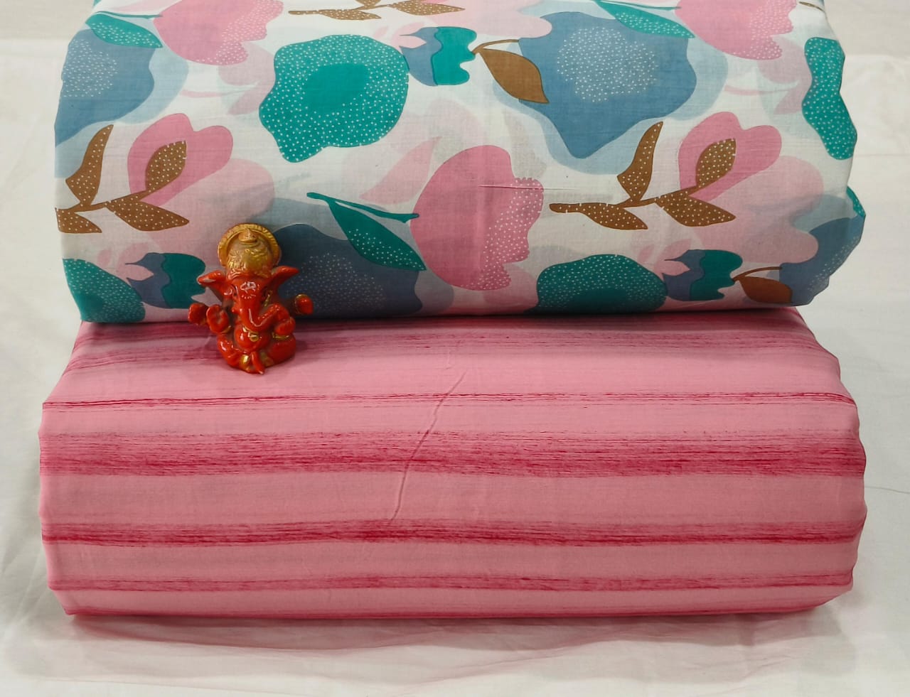 Pure cotton top and bottom set (2.5 mtr top, 2.5 mtr bottom)