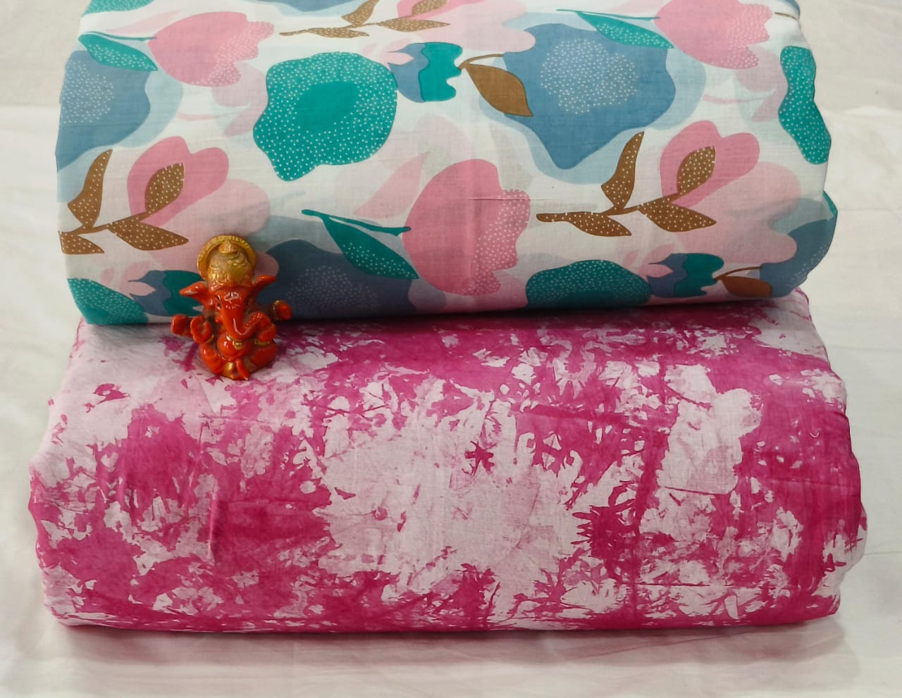 Pure cotton top and bottom set (2.5 mtr top, 2.5 mtr bottom)