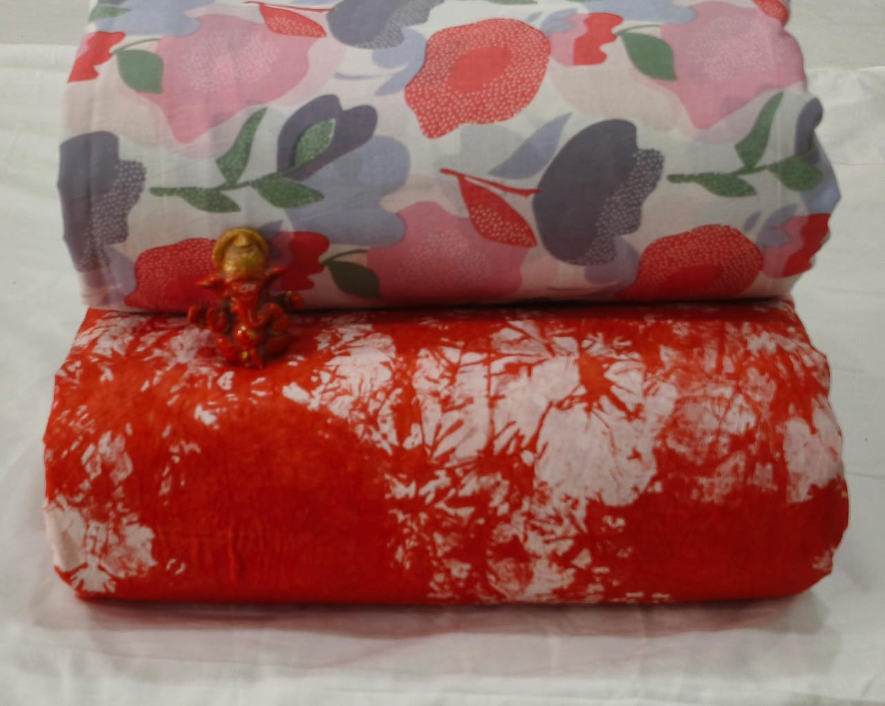 Pure cotton top and bottom set (2.5 mtr top, 2.5 mtr bottom)
