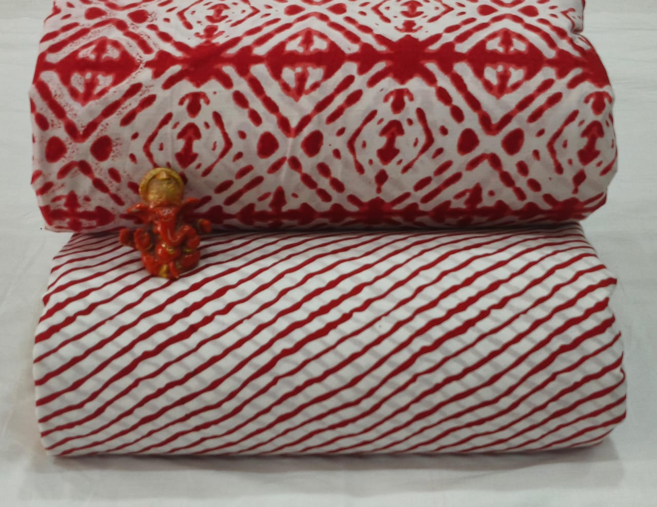 Pure cotton top and bottom set (2.5 mtr top, 2.5 mtr bottom)