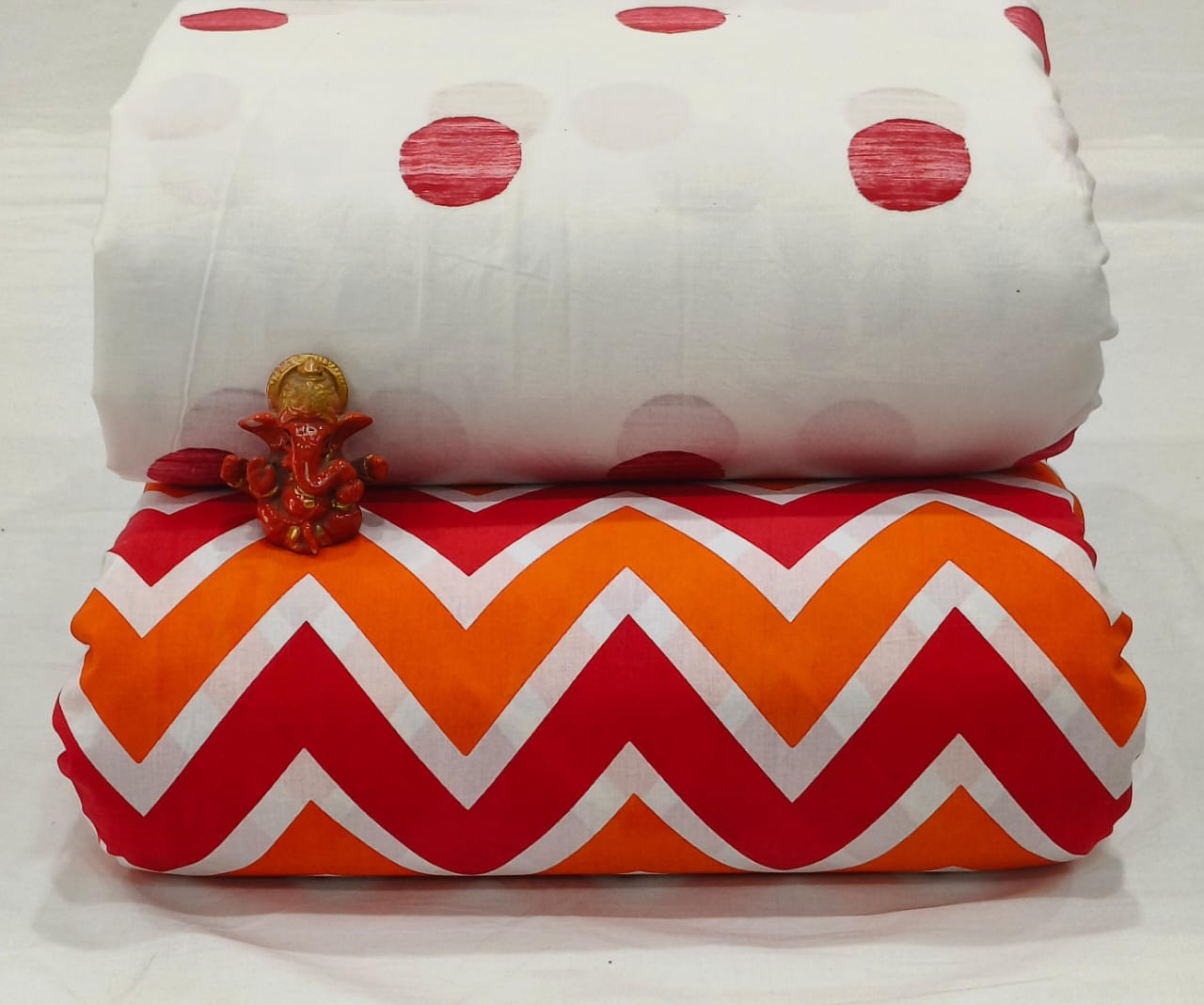 Pure cotton top and bottom set (2.5 mtr top, 2.5 mtr bottom)