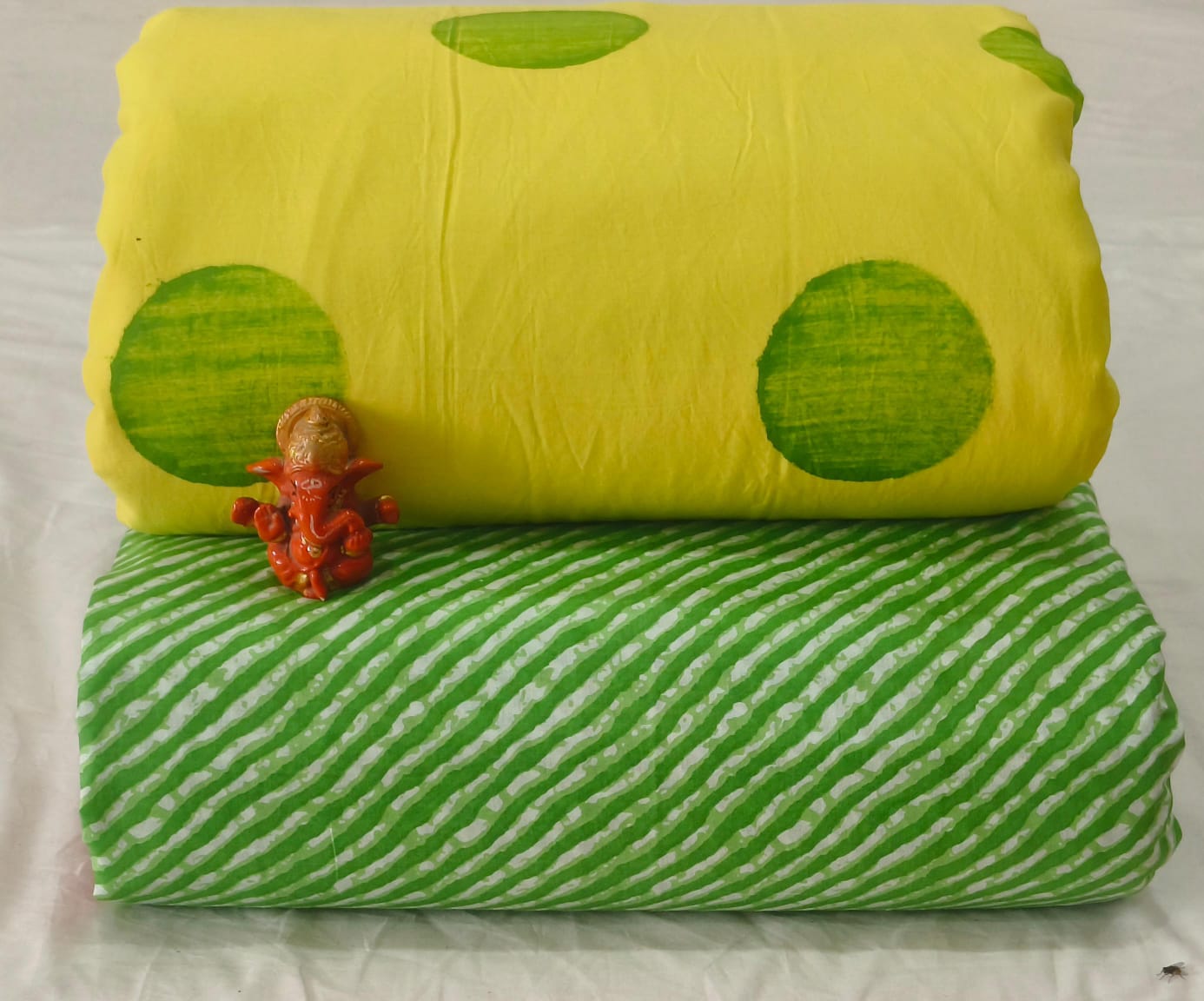 Pure cotton top and bottom set (2.5 mtr top, 2.5 mtr bottom)