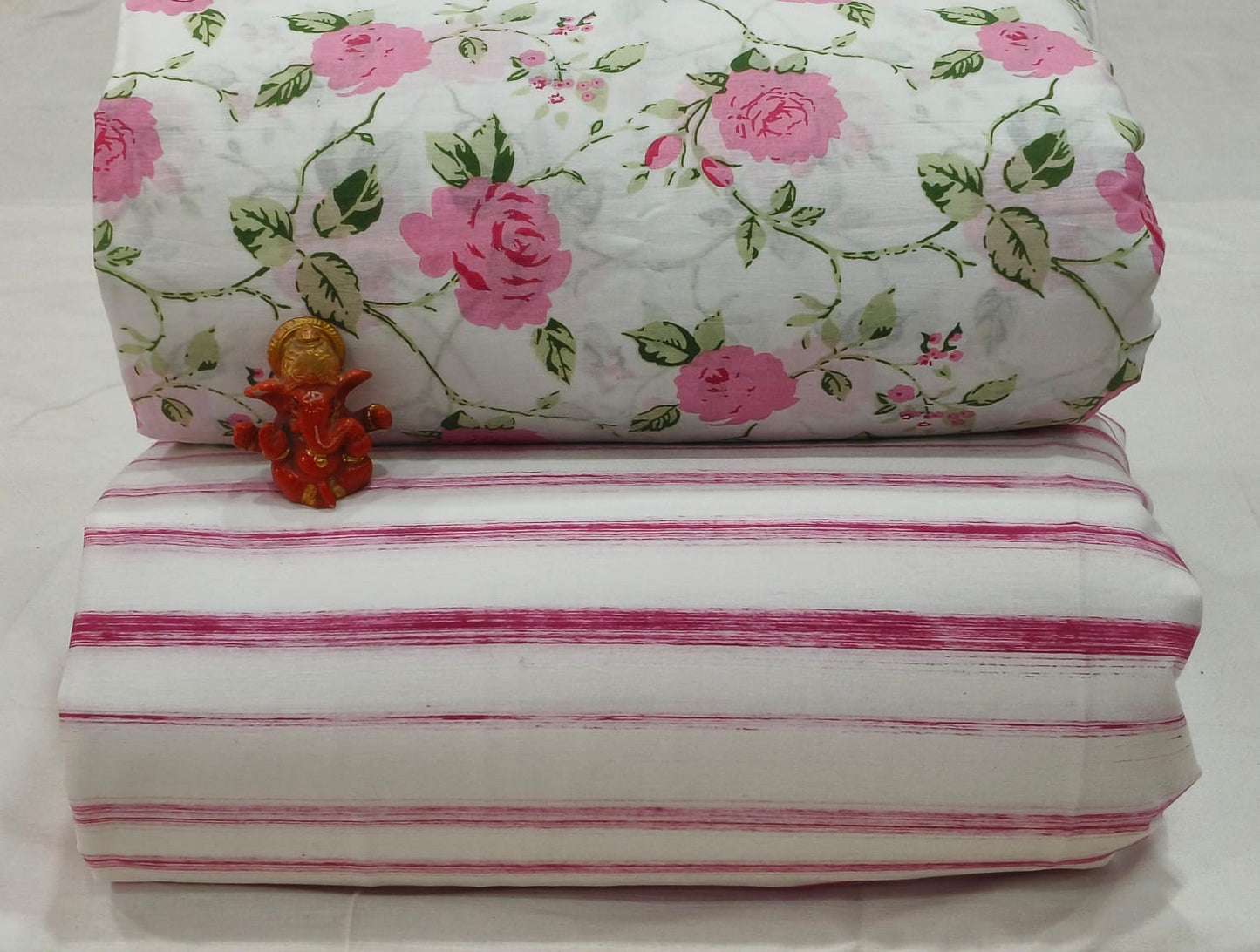 Pure cotton top and bottom set (2.5 mtr top, 2.5 mtr bottom)