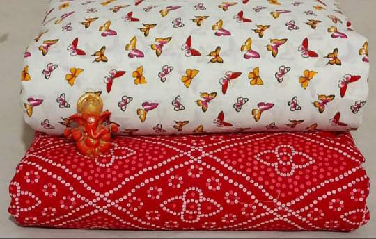 Cotton Printed Fabric Top And Bottom Set