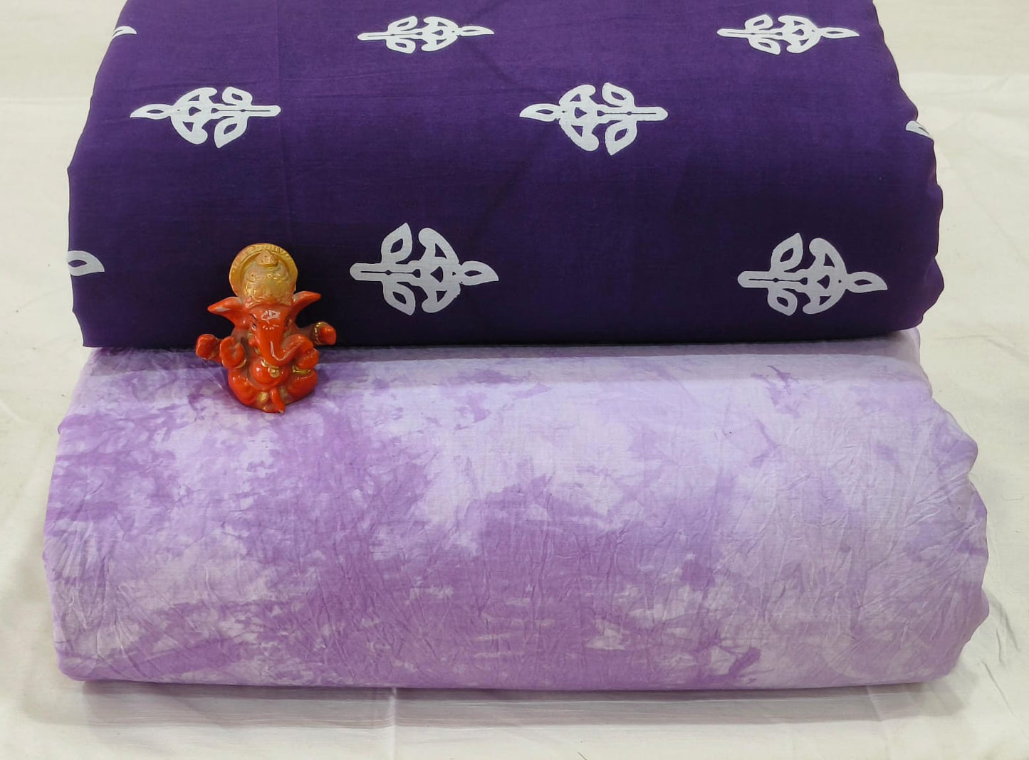 Pure cotton top and bottom set (2.5 mtr top, 2.5 mtr bottom)