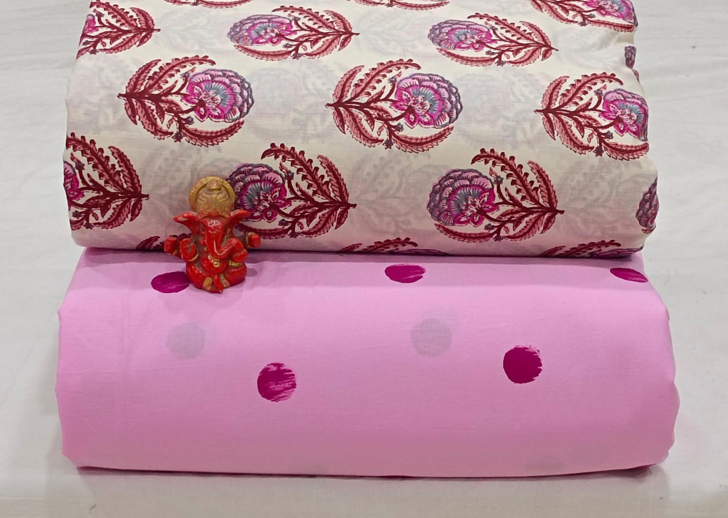 Pure cotton top and bottom set (2.5 mtr top, 2.5 mtr bottom)