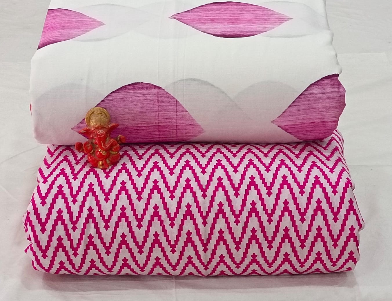 Pure cotton top and bottom set (2.5 mtr top, 2.5 mtr bottom)