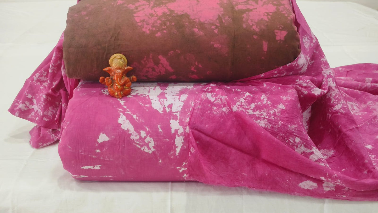 Pure cotton top and bottom set with Cotton Dupatta (2.50 mtr top, 2.50 mtr bottom , 2.50 mtr Dupatta)