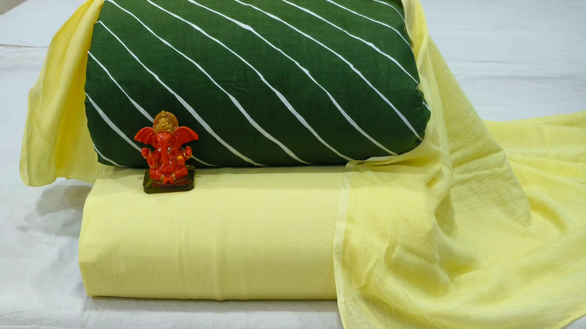 Pure cotton top and bottom set with Cotton Dupatta (2.50 mtr top, 2.50 mtr bottom , 2.50 mtr Dupatta)