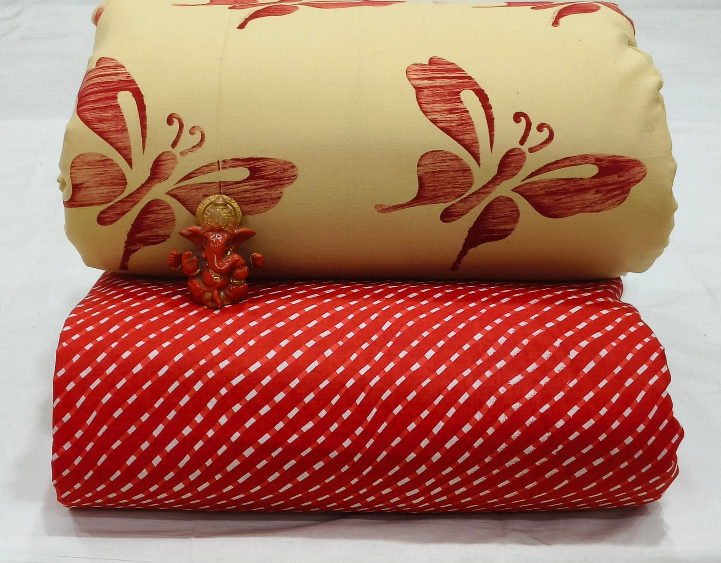 Pure cotton top and bottom set (2.5 mtr top, 2.5 mtr bottom)
