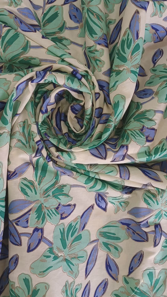 Pure cotton printed Fabric (5 meters Cotton fabric )