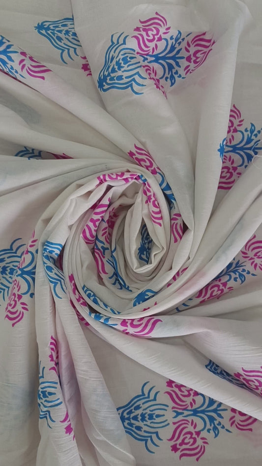 Pure cotton printed Fabric (5 meters Cotton fabric )