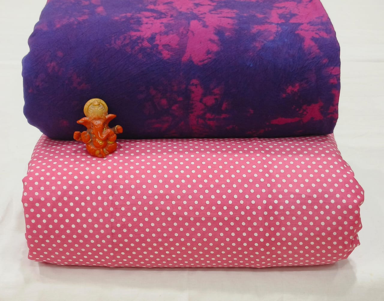 Pure cotton top and bottom set (2.5 mtr top, 2.5 mtr bottom)