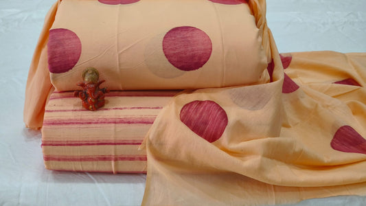 Pure cotton top and bottom set with Cotton Dupatta (2.50 mtr top, 2.50 mtr bottom , 2.50 mtr Dupatta)