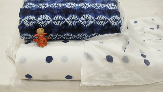Pure cotton top and bottom set with Cotton Dupatta (2.50 mtr top, 2.50 mtr bottom , 2.50 mtr Dupatta)