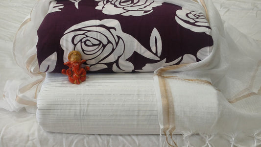 Pure cotton top and bottom set with Cotton Dupatta (2.50 mtr top, 2.50 mtr bottom , 2.50 mtr Dupatta)